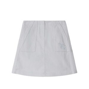 Burberry Kids corduroy mini Skirt Light Blue Size 8 100% Cotton